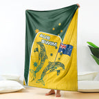 Australia National Swimming Blanket Tribal Dolphin Indigenous Pattern Art
