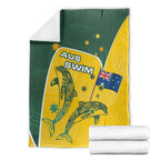 Australia National Swimming Blanket Tribal Dolphin Indigenous Pattern Art
