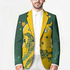 Australia National Swimming Blazer Tribal Dolphin Indigenous Pattern Art