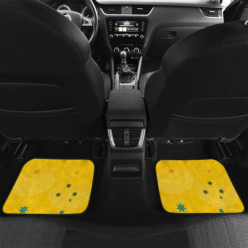 Australia National Swimming Car Mats Tribal Dolphin Indigenous Pattern Art