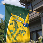 Australia National Swimming Garden Flag Tribal Dolphin Indigenous Pattern Art