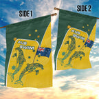 Australia National Swimming Garden Flag Tribal Dolphin Indigenous Pattern Art