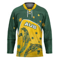 Australia National Swimming Hockey Jersey Tribal Dolphin Indigenous Pattern Art