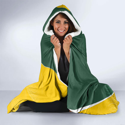 Australia National Swimming Hooded Blanket Tribal Dolphin Indigenous Pattern Art
