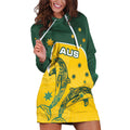 Australia National Swimming Hoodie Dress Tribal Dolphin Indigenous Pattern Art