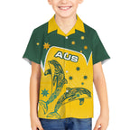 Australia National Swimming Kid Hawaiian Shirt Tribal Dolphin Indigenous Pattern Art