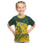Australia National Swimming Kid T Shirt Tribal Dolphin Indigenous Pattern Art