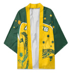 Australia National Swimming Kimono Tribal Dolphin Indigenous Pattern Art