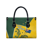 Australia National Swimming Leather Bag Tribal Dolphin Indigenous Pattern Art
