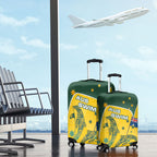 Australia National Swimming Luggage Cover Tribal Dolphin Indigenous Pattern Art