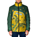 Australia National Swimming Padded Jacket Tribal Dolphin Indigenous Pattern Art
