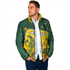 Australia National Swimming Padded Jacket Tribal Dolphin Indigenous Pattern Art