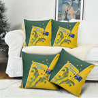 Australia National Swimming Pillow Cover Tribal Dolphin Indigenous Pattern Art