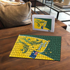 Australia National Swimming Puzzle Tribal Dolphin Indigenous Pattern Art