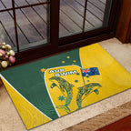 Australia National Swimming Rubber Doormat Tribal Dolphin Indigenous Pattern Art