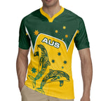 Australia National Swimming Rugby Jersey Tribal Dolphin Indigenous Pattern Art