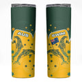 Australia National Swimming Skinny Tumbler Tribal Dolphin Indigenous Pattern Art