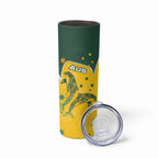 Australia National Swimming Skinny Tumbler Tribal Dolphin Indigenous Pattern Art