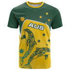 Australia National Swimming T Shirt Tribal Dolphin Indigenous Pattern Art
