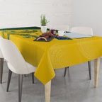 Australia National Swimming Tablecloth Tribal Dolphin Indigenous Pattern Art