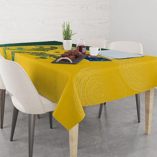 Australia National Swimming Tablecloth Tribal Dolphin Indigenous Pattern Art