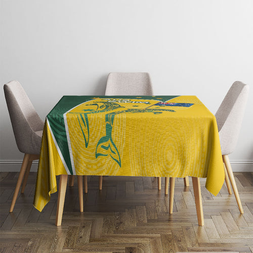 Australia National Swimming Tablecloth Tribal Dolphin Indigenous Pattern Art
