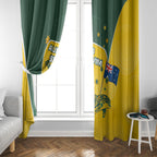 Australia National Swimming Window Curtain Tribal Dolphin Indigenous Pattern Art