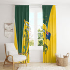 Australia National Swimming Window Curtain Tribal Dolphin Indigenous Pattern Art