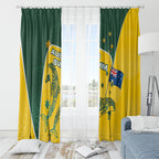 Australia National Swimming Window Curtain Tribal Dolphin Indigenous Pattern Art