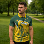 Australia National Swimming Zipper Polo Shirt Tribal Dolphin Indigenous Pattern Art