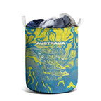 Australia National Swimming Team Laundry Basket Aboriginal Shark Dot Pattern Ocean Art