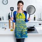 Australia National Swimming Team Apron Aboriginal Shark Dot Pattern Ocean Art