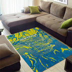 Australia National Swimming Team Area Rug Aboriginal Shark Dot Pattern Ocean Art