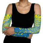 Australia National Swimming Team Arm Sleeves Aboriginal Shark Dot Pattern Ocean Art