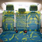Australia National Swimming Team Back Car Seat Cover Aboriginal Shark Dot Pattern Ocean Art