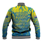 Australia National Swimming Team Baseball Jacket Aboriginal Shark Dot Pattern Ocean Art