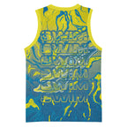 Australia National Swimming Team Basketball Jersey Aboriginal Shark Dot Pattern Ocean Art
