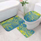 Australia National Swimming Team Bathroom Set Aboriginal Shark Dot Pattern Ocean Art
