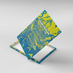 Australia National Swimming Team Canvas Wall Art Aboriginal Shark Dot Pattern Ocean Art