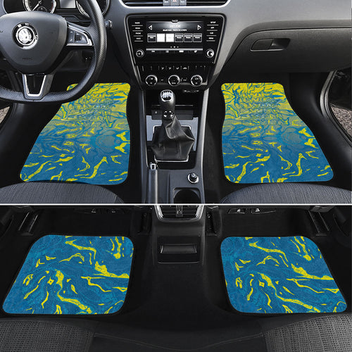 Australia National Swimming Team Car Mats Aboriginal Shark Dot Pattern Ocean Art