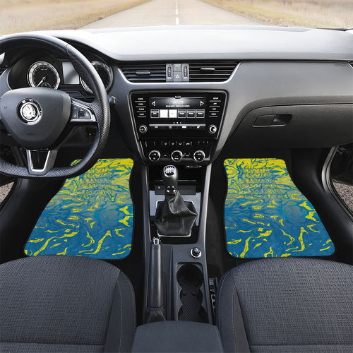 Australia National Swimming Team Car Mats Aboriginal Shark Dot Pattern Ocean Art