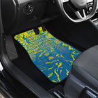 Australia National Swimming Team Car Mats Aboriginal Shark Dot Pattern Ocean Art