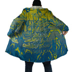 Australia National Swimming Team Cloak Aboriginal Shark Dot Pattern Ocean Art