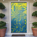 Australia National Swimming Team Door Cover Aboriginal Shark Dot Pattern Ocean Art