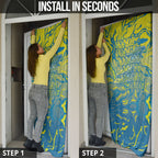 Australia National Swimming Team Door Cover Aboriginal Shark Dot Pattern Ocean Art