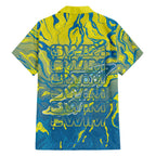 Australia National Swimming Team Family Matching Long Sleeve Bodycon Dress and Hawaiian Shirt Aboriginal Shark Dot Pattern Ocean Art