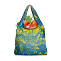 Australia National Swimming Team Grocery Bag Aboriginal Shark Dot Pattern Ocean Art
