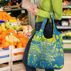 Australia National Swimming Team Grocery Bag Aboriginal Shark Dot Pattern Ocean Art
