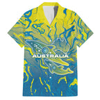 Australia National Swimming Team Hawaiian Shirt Aboriginal Shark Dot Pattern Ocean Art