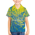 Australia National Swimming Team Kid Hawaiian Shirt Aboriginal Shark Dot Pattern Ocean Art